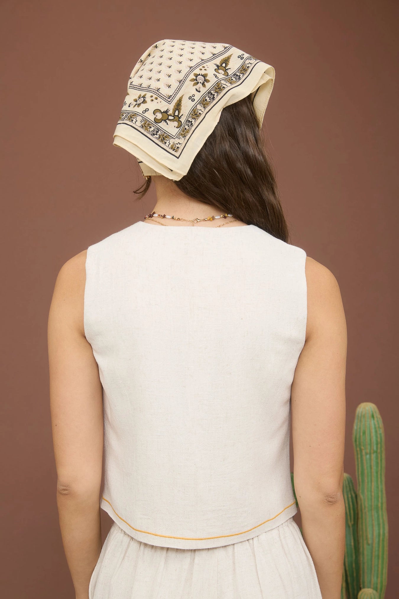 Fruit Embroidery Tank Vest