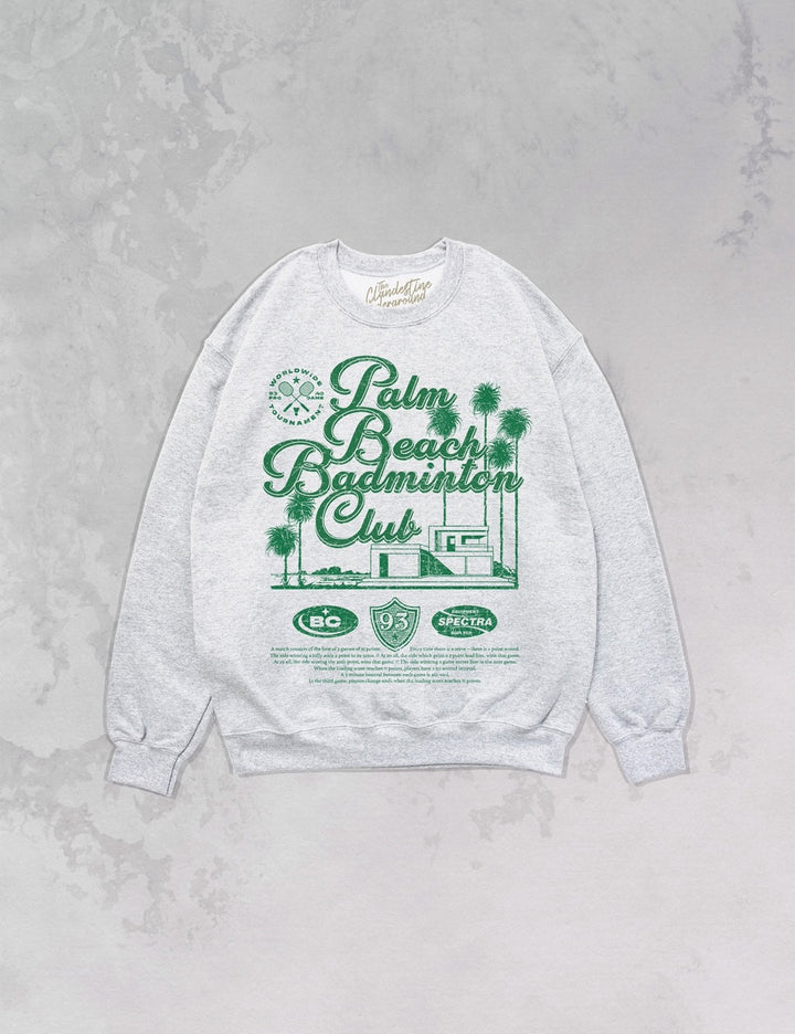 Underground Original Design: Palm Beach Badminton Club Oversized 90's Sweatshirt