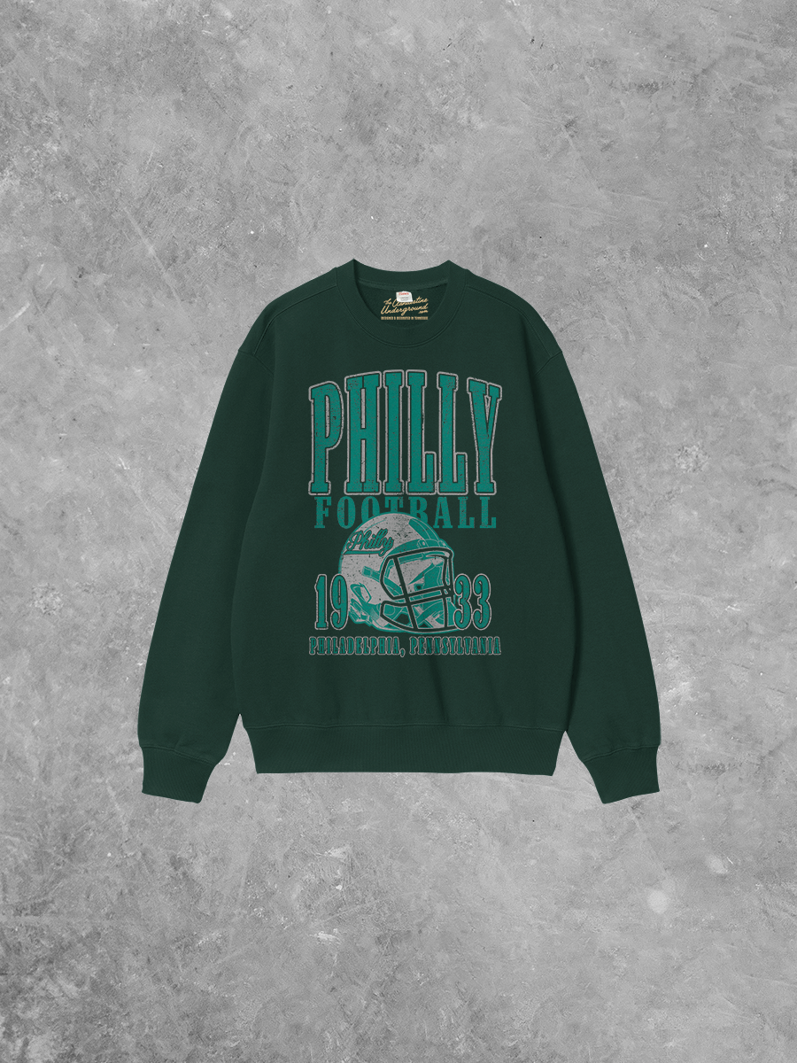 Underground Original Design: Philadelphia Football Boxy Cotton 90's Sweatshirt