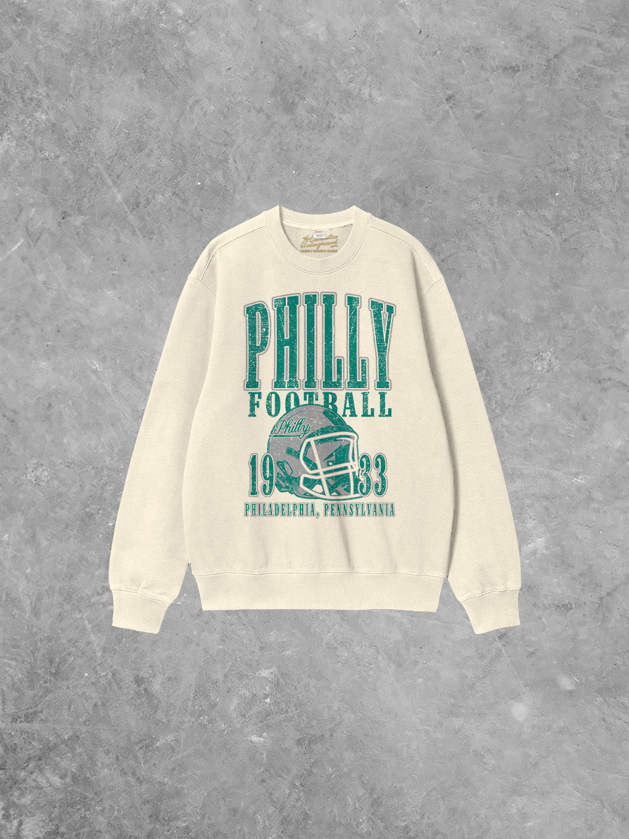 Underground Original Design: Philadelphia Football Boxy Cotton 90's Sweatshirt