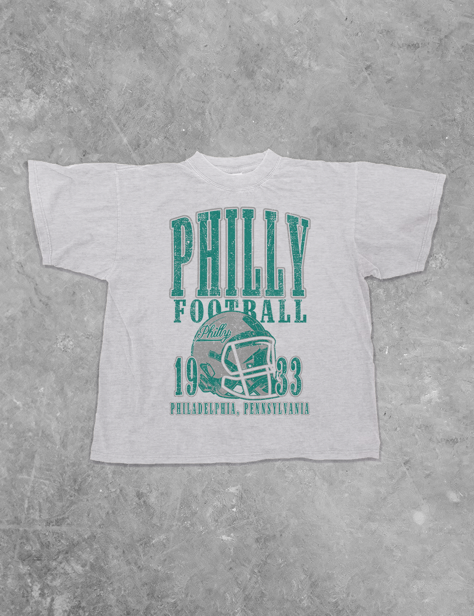 Underground Original Design: 90's Philly Football Boxy Cotton TShirt