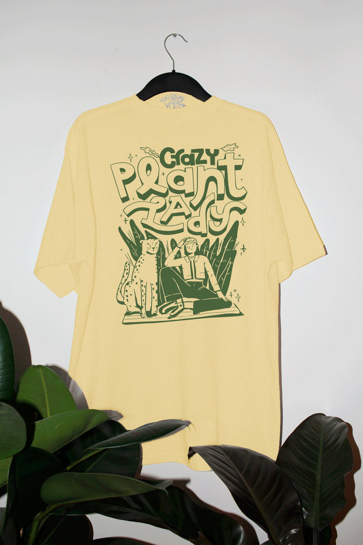 Underground Original Design: Crazy Plant Lady Oversized TShirt