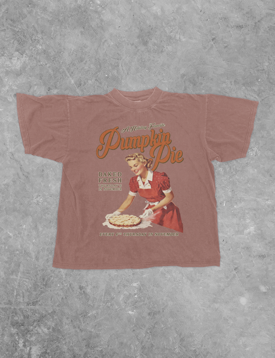 Fresh Pumpkin Pie, Thanksgiving Bella Canvas GD Cotton T-Shirt