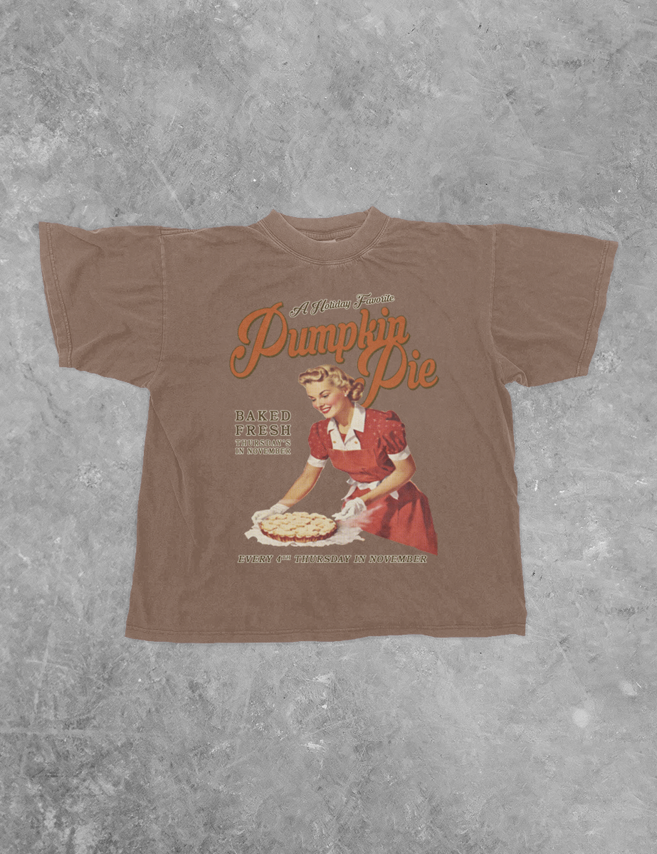 Fresh Pumpkin Pie, Thanksgiving Bella Canvas GD Cotton T-Shirt