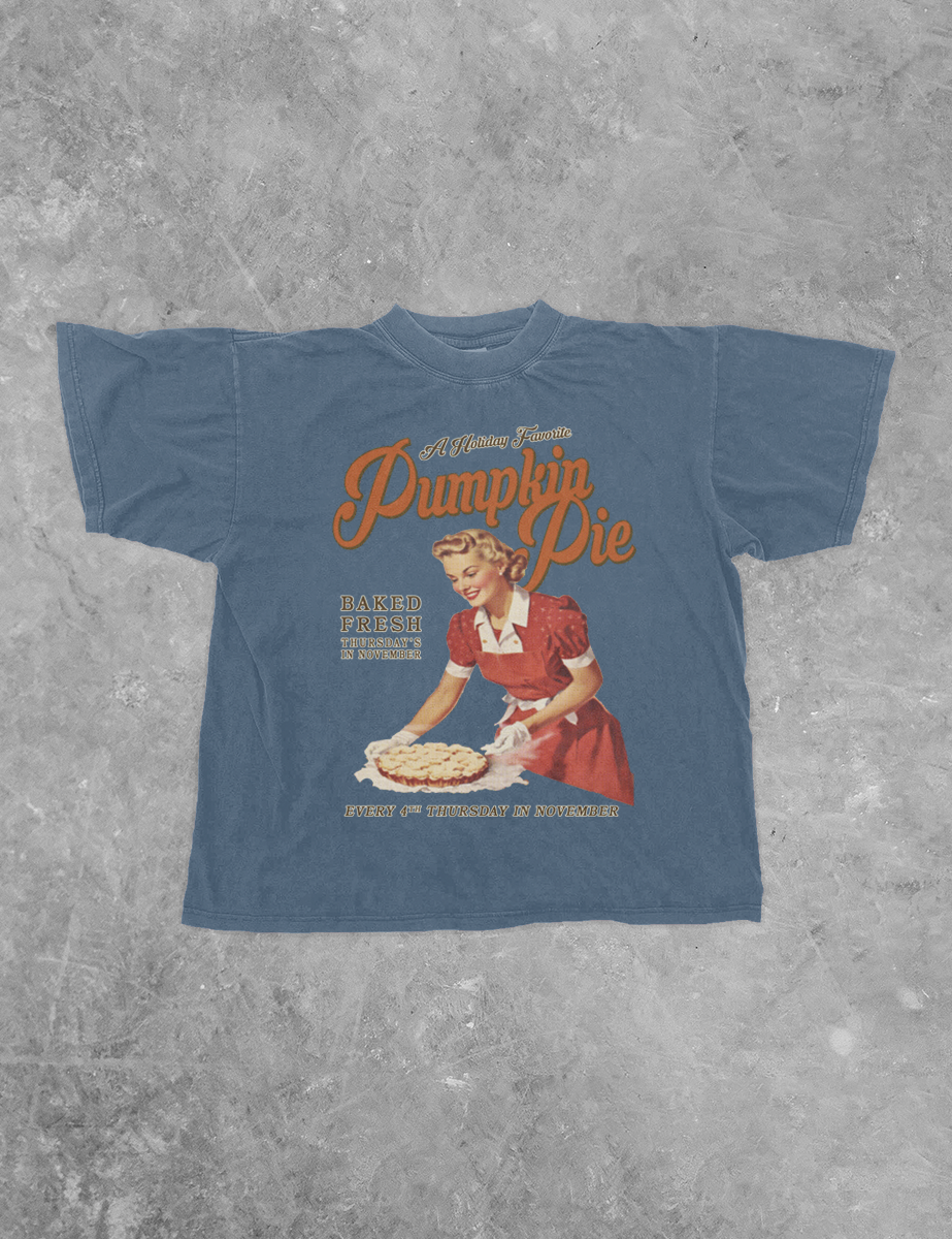 Fresh Pumpkin Pie, Thanksgiving Bella Canvas GD Cotton T-Shirt