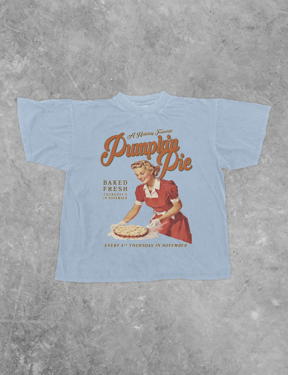 Fresh Pumpkin Pie, Thanksgiving Bella Canvas GD Cotton T-Shirt