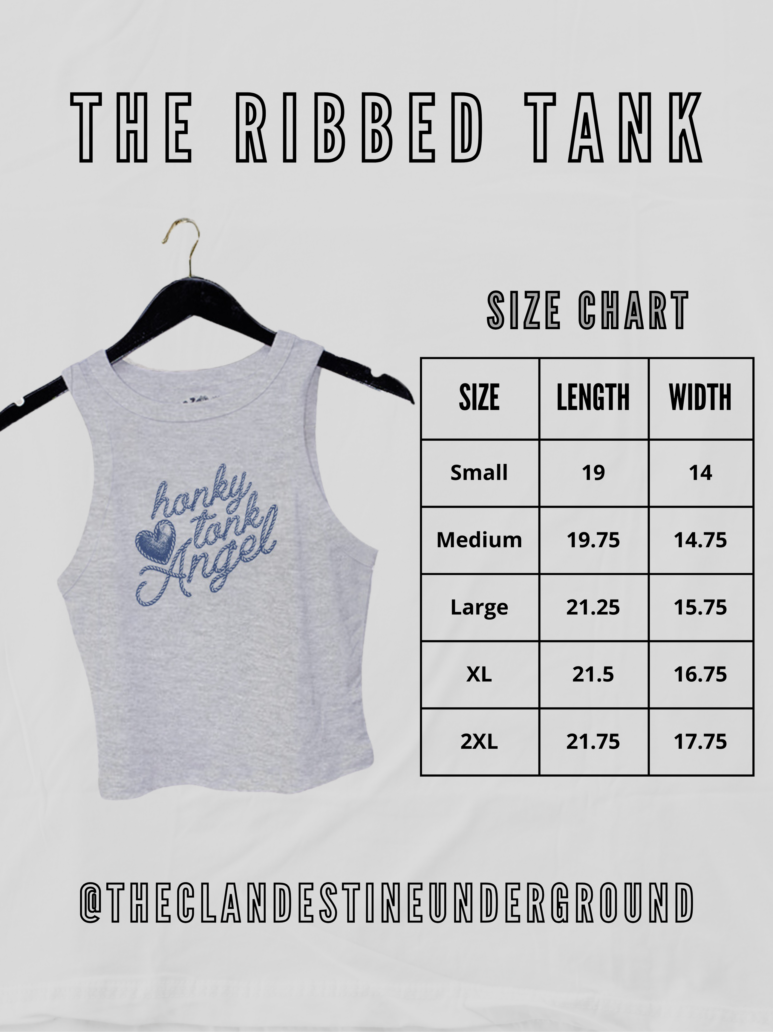 Underground Original Design: Tennessee VOLS, Checkerboard Micro-Ribbed Tank