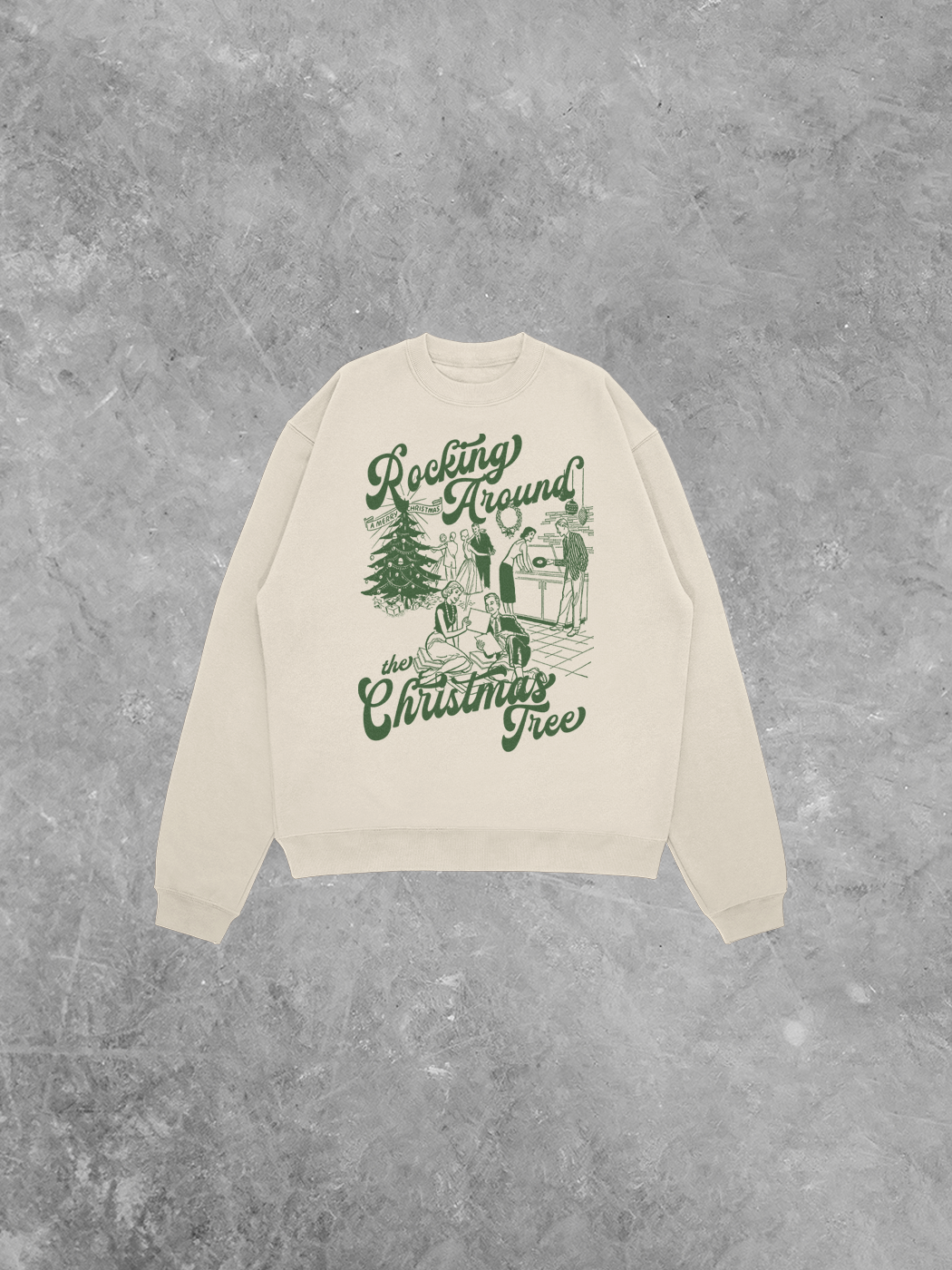 Underground OG: Rocking Around the Christmas Tree, Comfort Colors Lightweight Sweatshirt