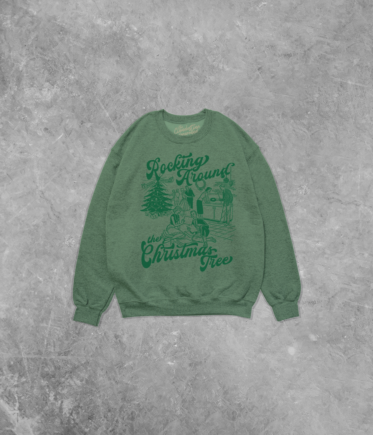 Underground OG: Rocking Around the Christmas Tree Gildan Cotton Blend Sweatshirt