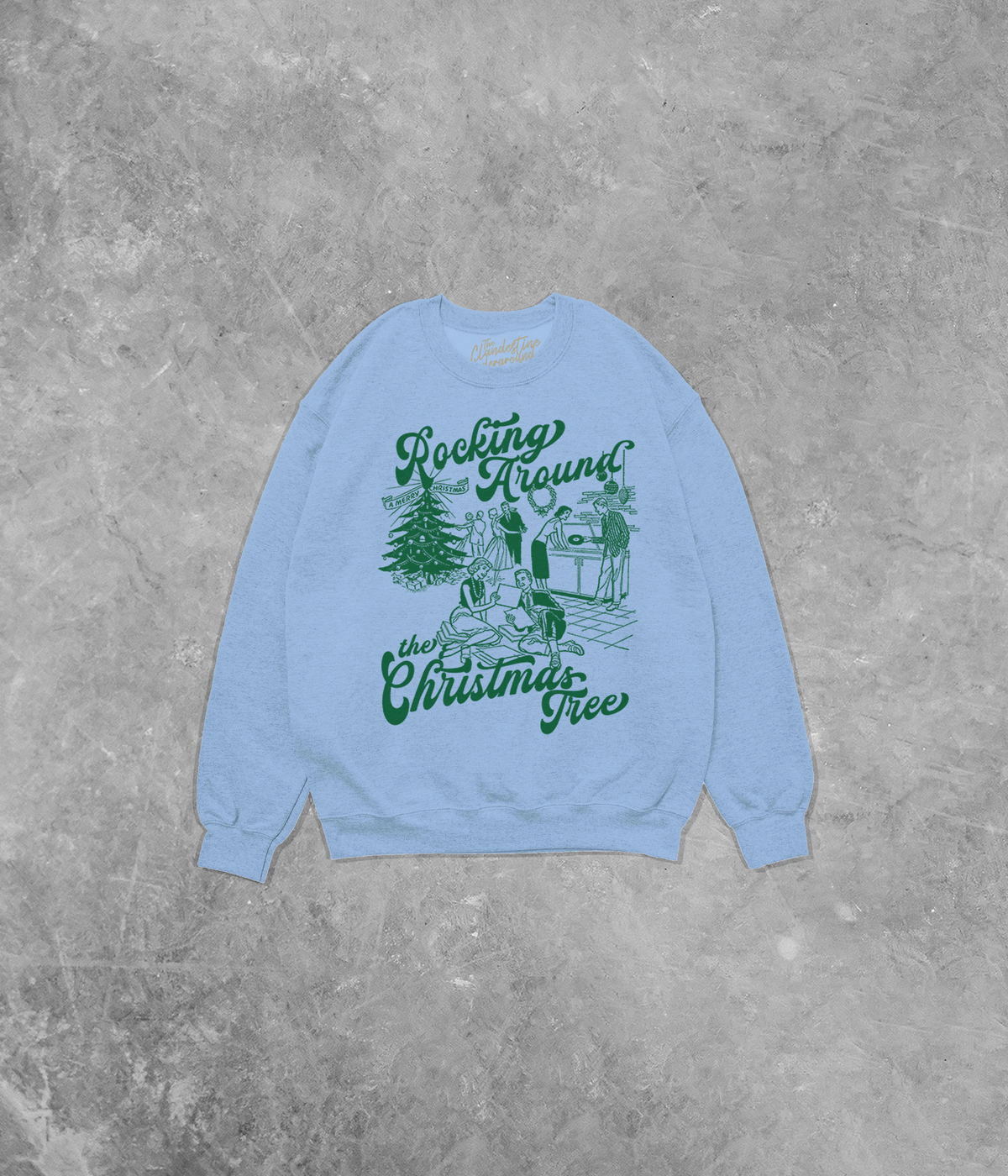 Underground OG: Rocking Around the Christmas Tree Gildan Cotton Blend Sweatshirt