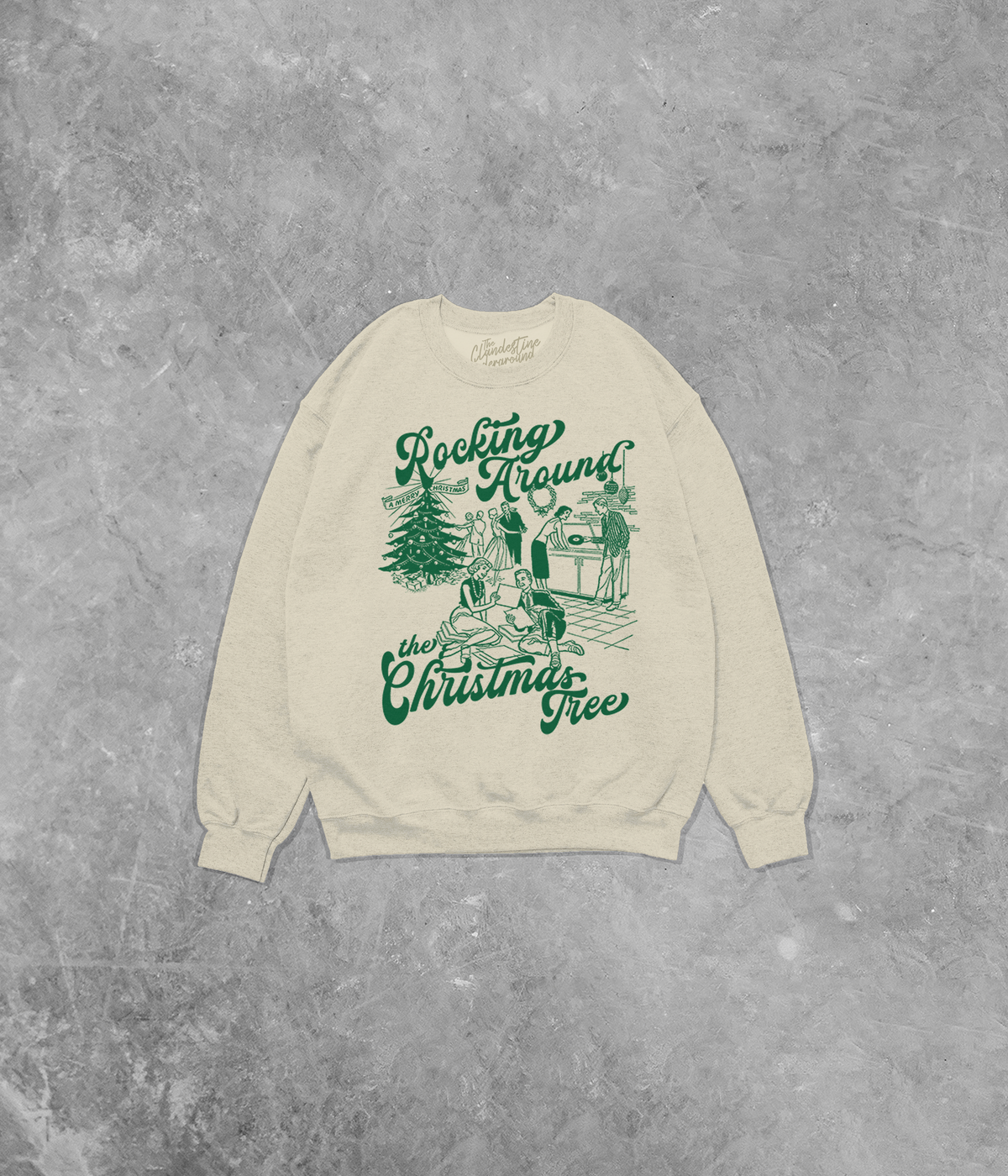 Underground OG: Rocking Around the Christmas Tree Gildan Cotton Blend Sweatshirt