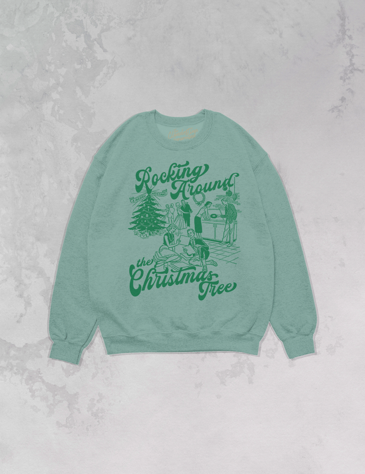 Underground Original Design: Rocking Around the Christmas Tree Oversized 90's Sweatshirt