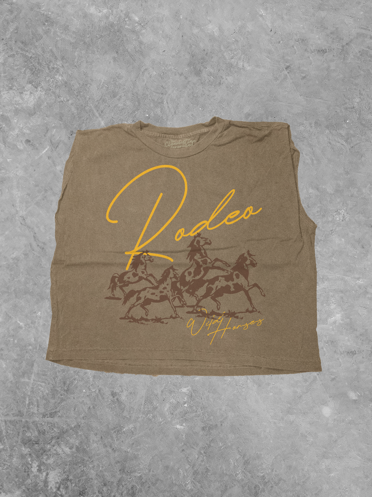 Rodeo Wild Horses, Western Muscle Tank