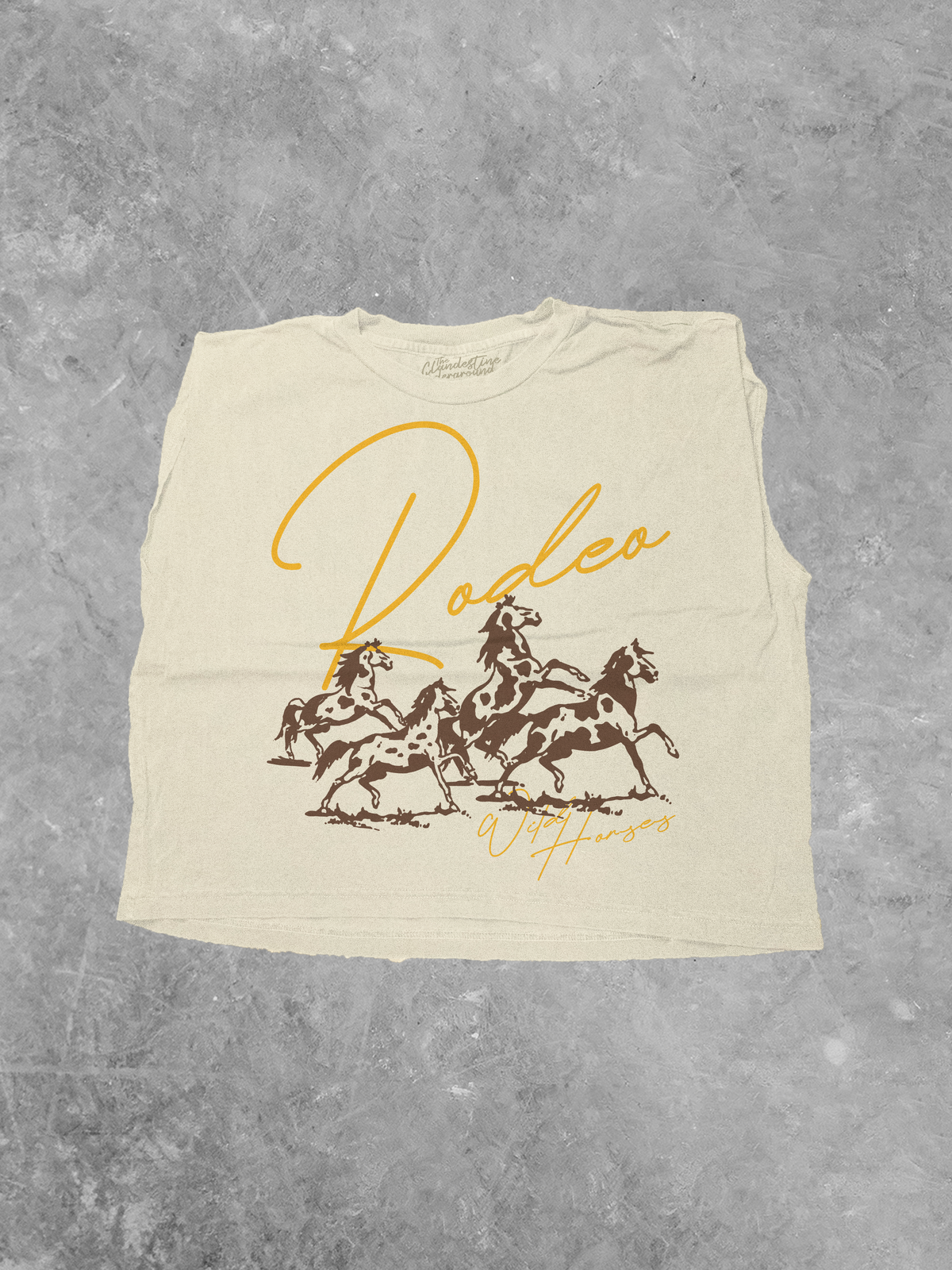 Rodeo Wild Horses, Western Muscle Tank