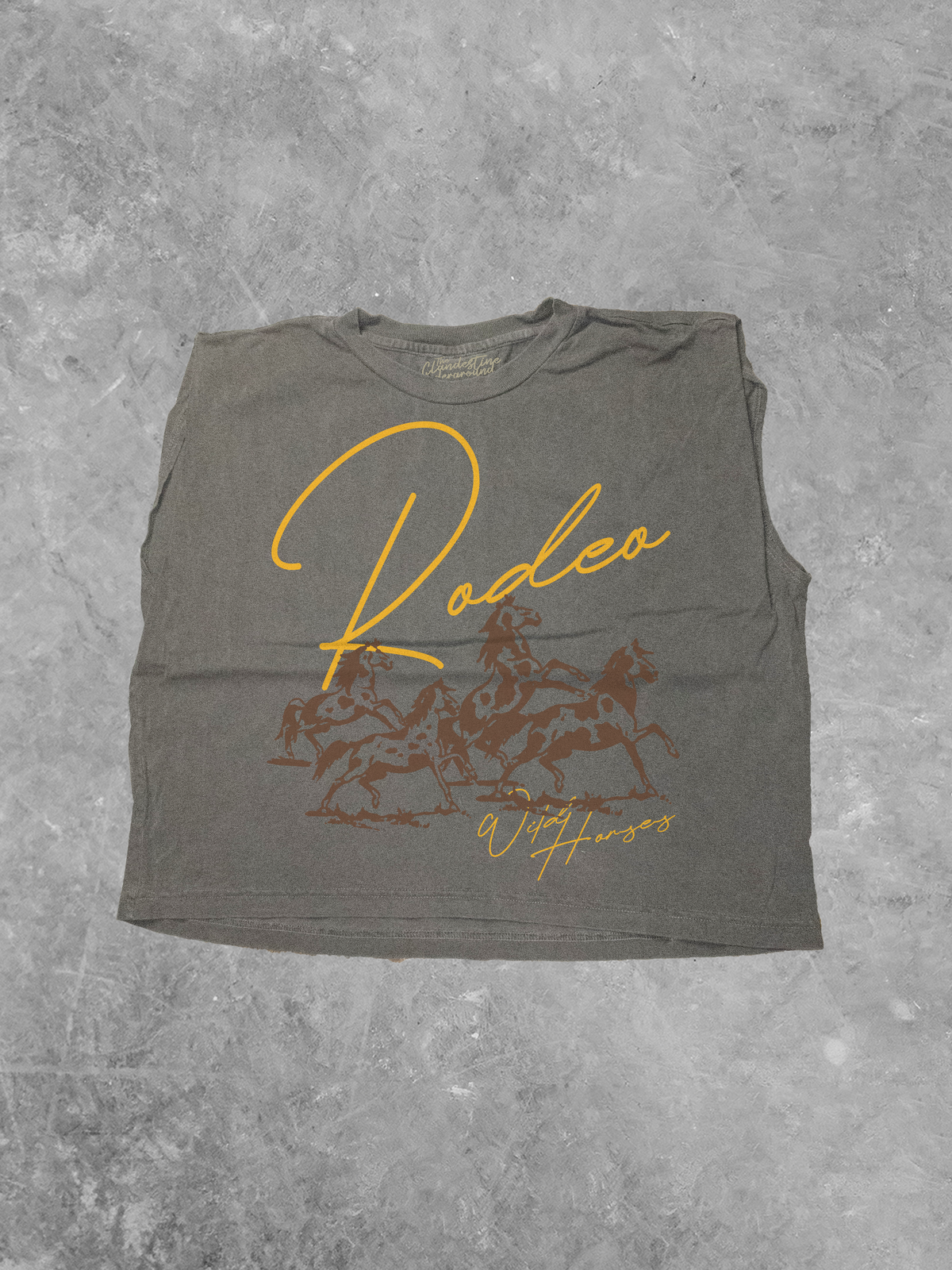 Rodeo Wild Horses, Western Muscle Tank