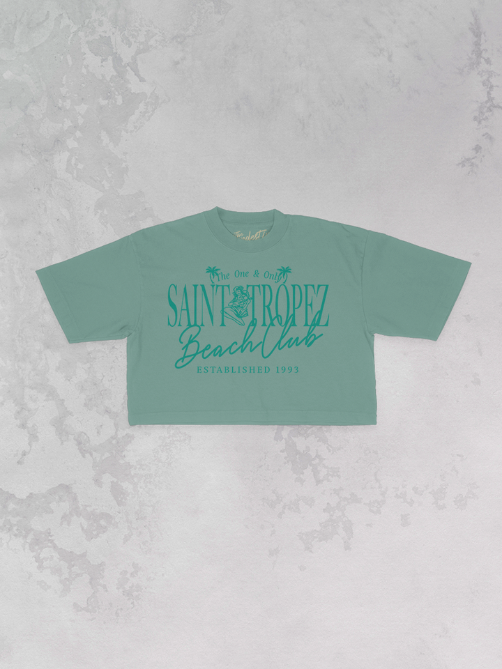 Underground Original Design: St. Tropez Beach Club Cropped TShirt