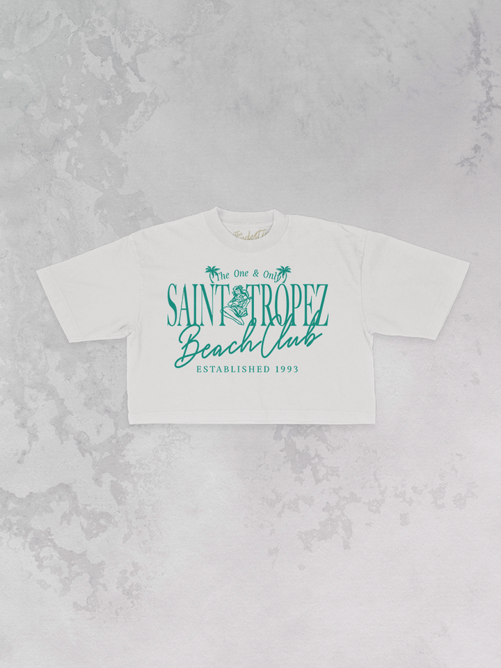 Underground Original Design: St. Tropez Beach Club Cropped TShirt