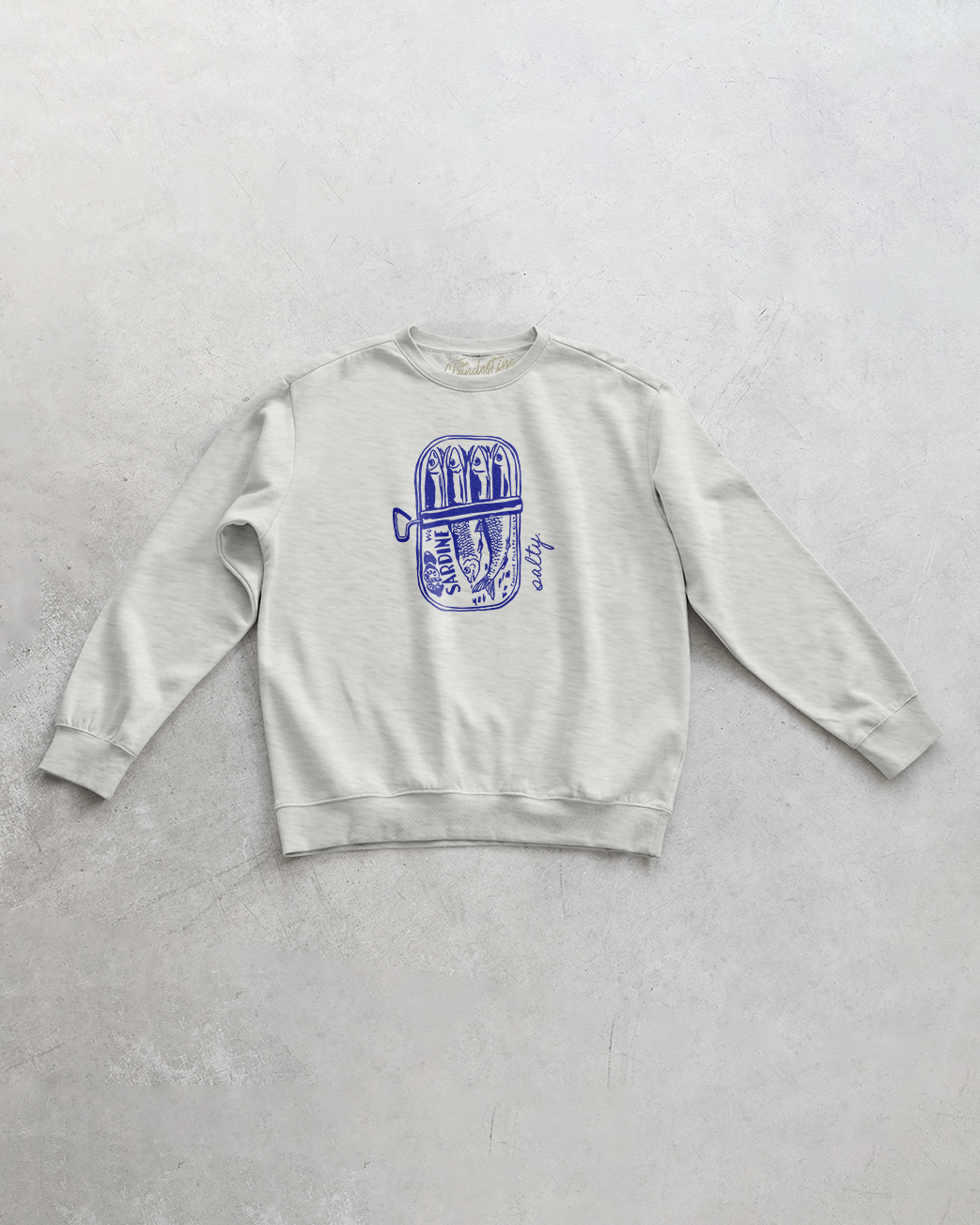 Underground Original Design: Salty Sardines, Oversized Sustainable Sweatshirt