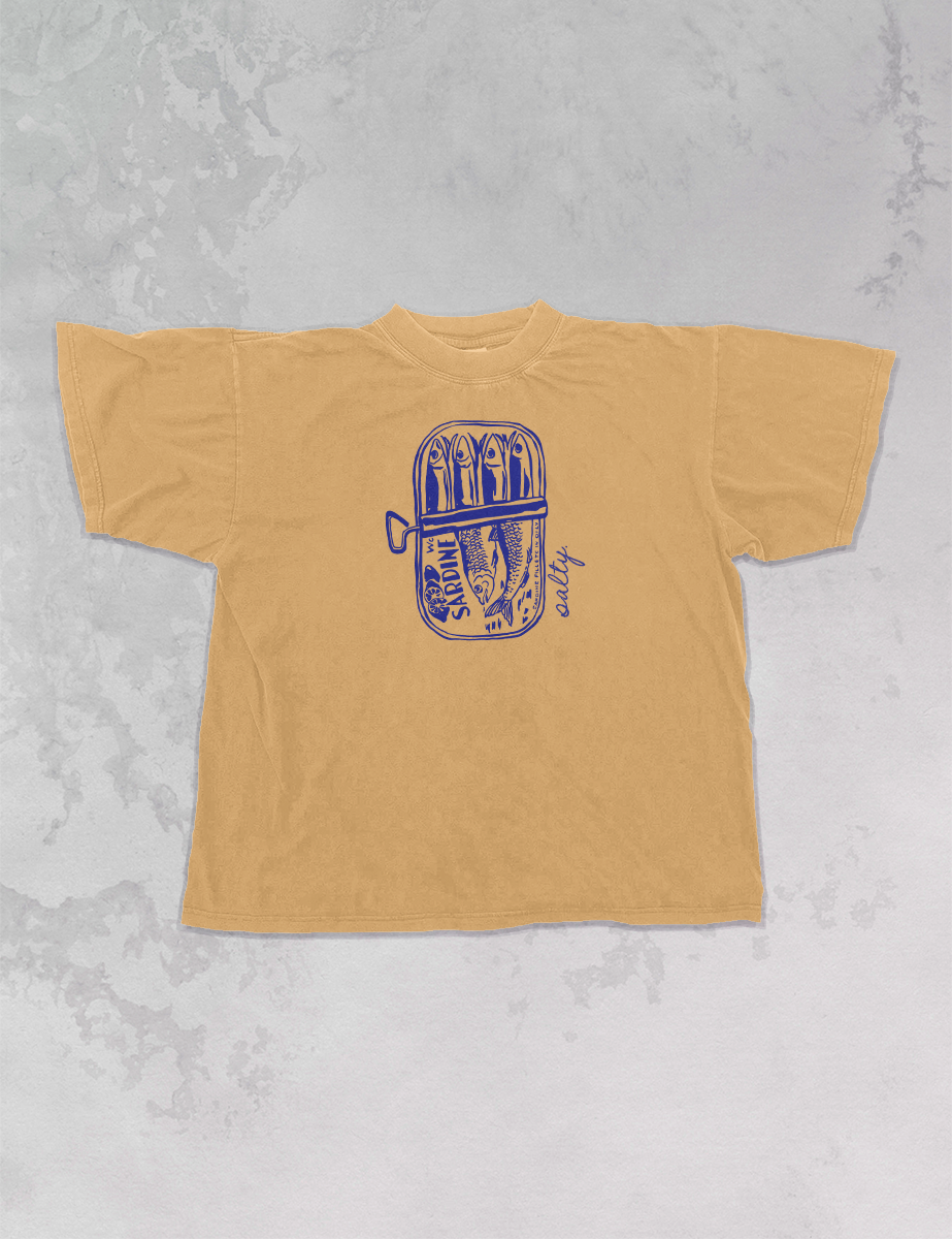 Underground Original Design: Salty Sardines, Fresh Fish Oversized TShirt