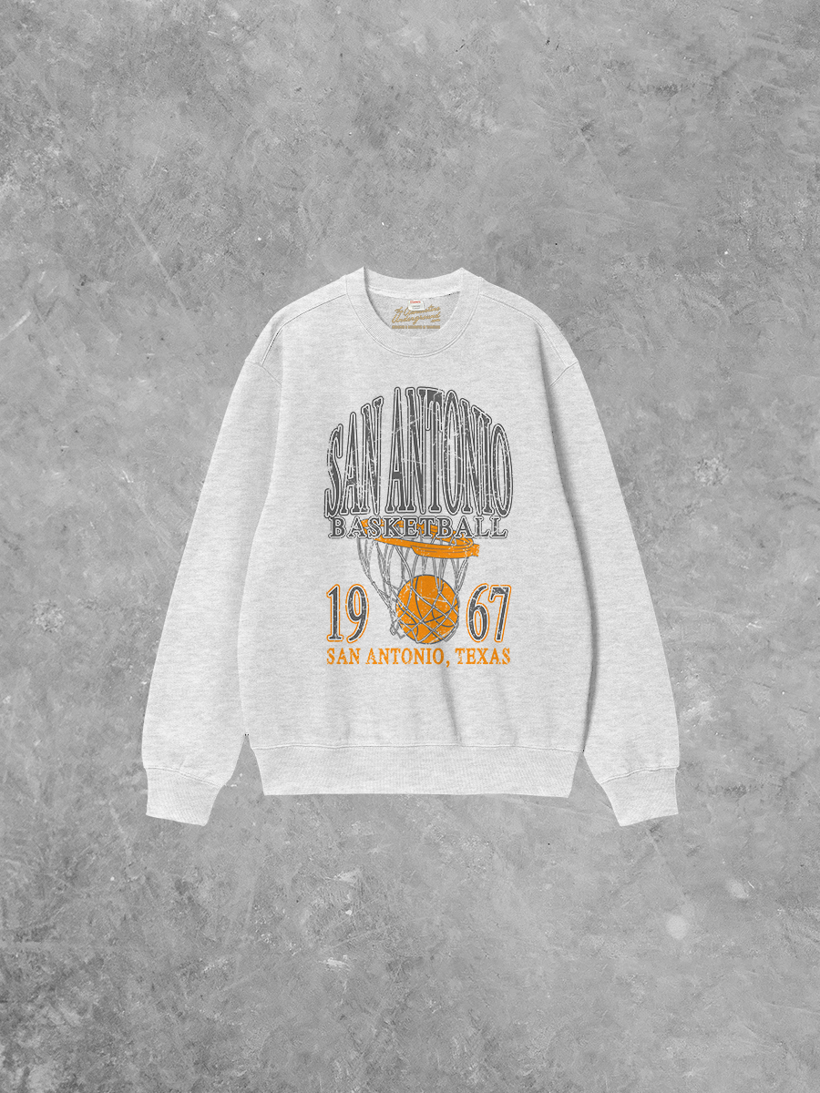 Underground Original Design: San Antonio Basketball Boxy Cotton Sweatshirt