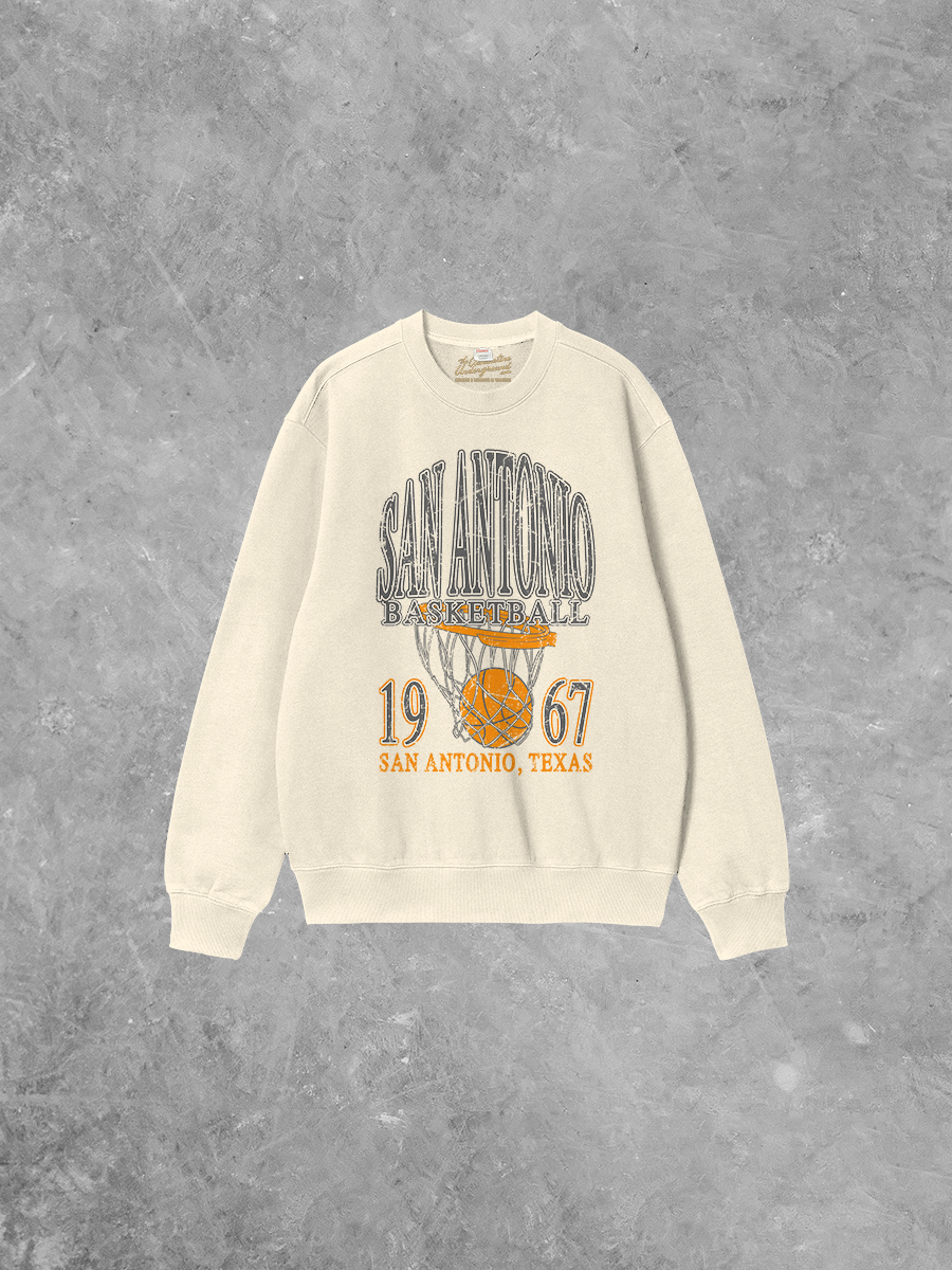 Underground Original Design: San Antonio Basketball Boxy Cotton Sweatshirt