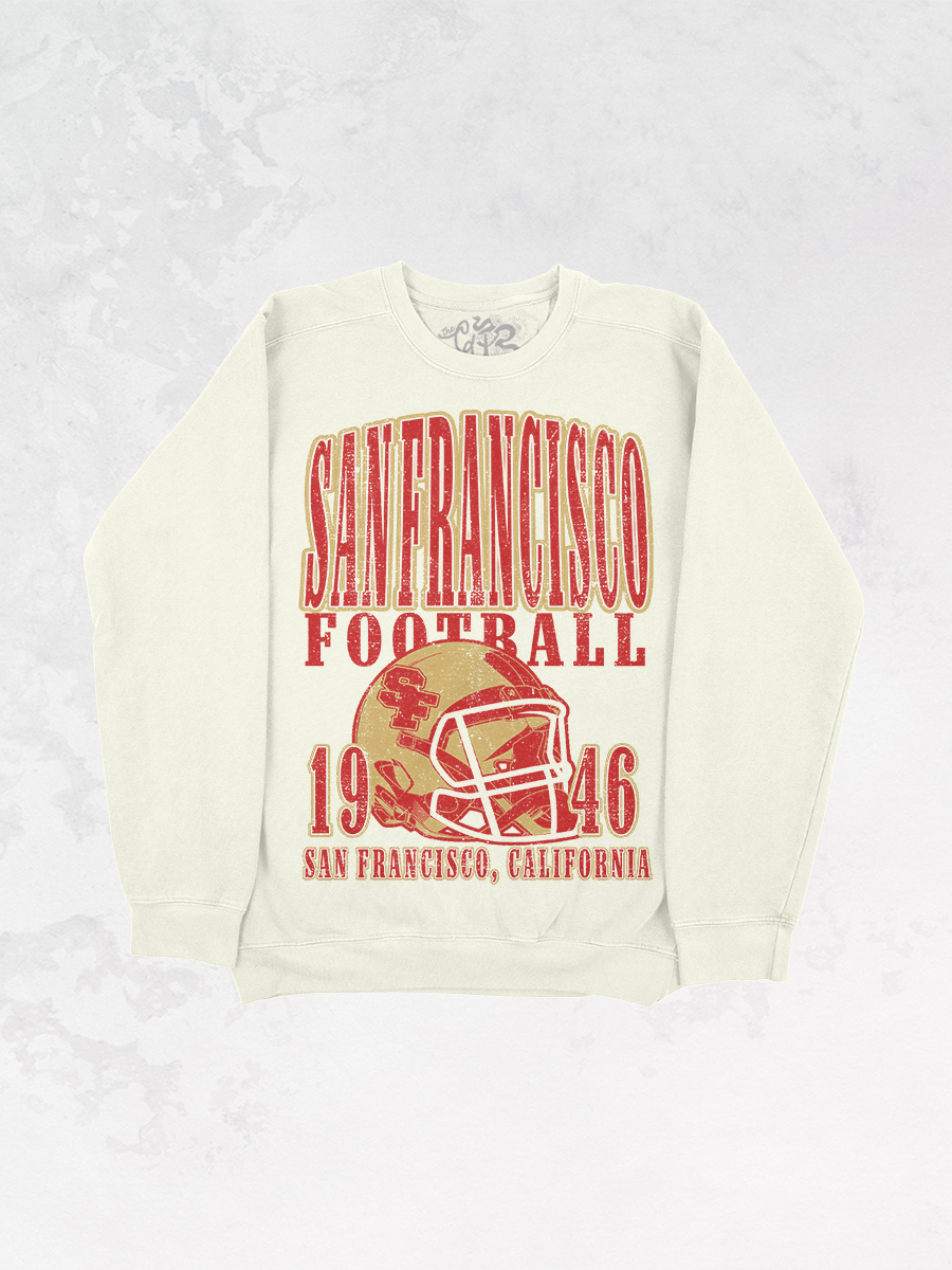 Underground Original Design: San Francisco Football Oversized Vintage Sweatshirt