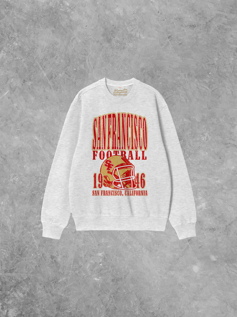 Underground Original Design: San Francisco Football Boxy Cotton Sweatshirt