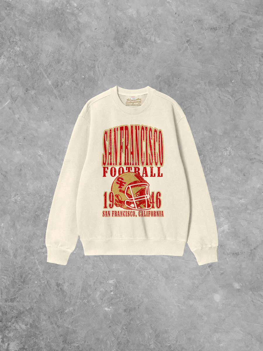 Underground Original Design: San Francisco Football Boxy Cotton Sweatshirt