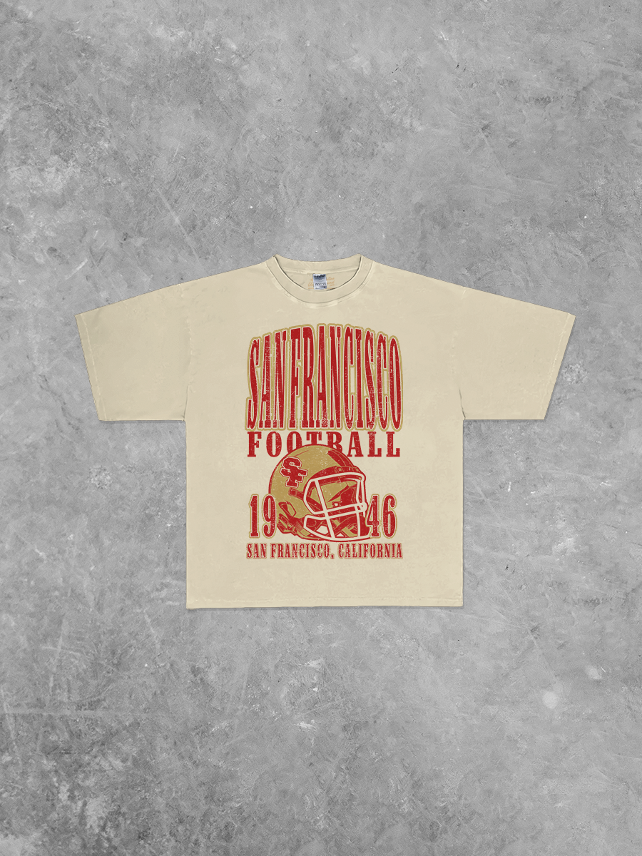 Underground Original Design: San Francsico Football Boxy Oversized TShirt