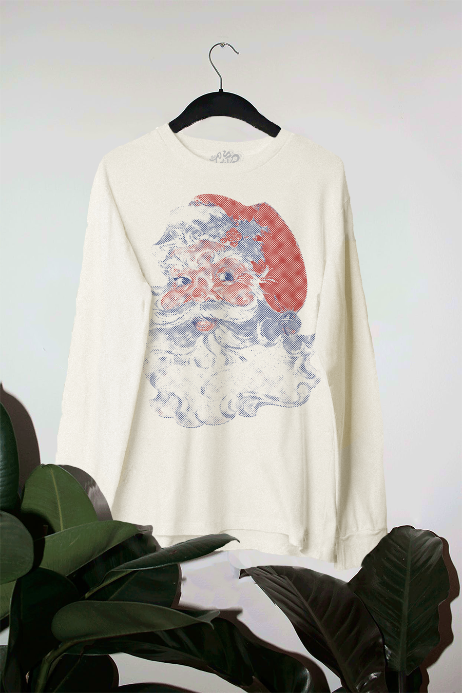 Underground Original Design: Retro Santa Long Sleeve Oversized T-Shirt
