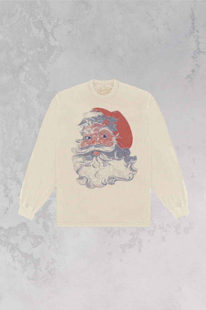 Underground Original Design: Retro Santa Long Sleeve Oversized T-Shirt