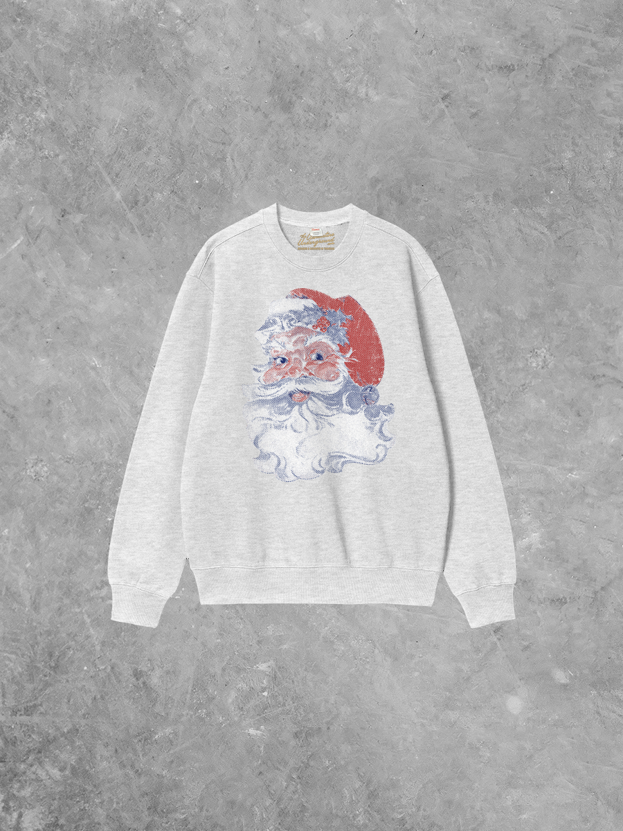 Underground Original Design: Retro Santa Boxy Cotton 90's Sweatshirt