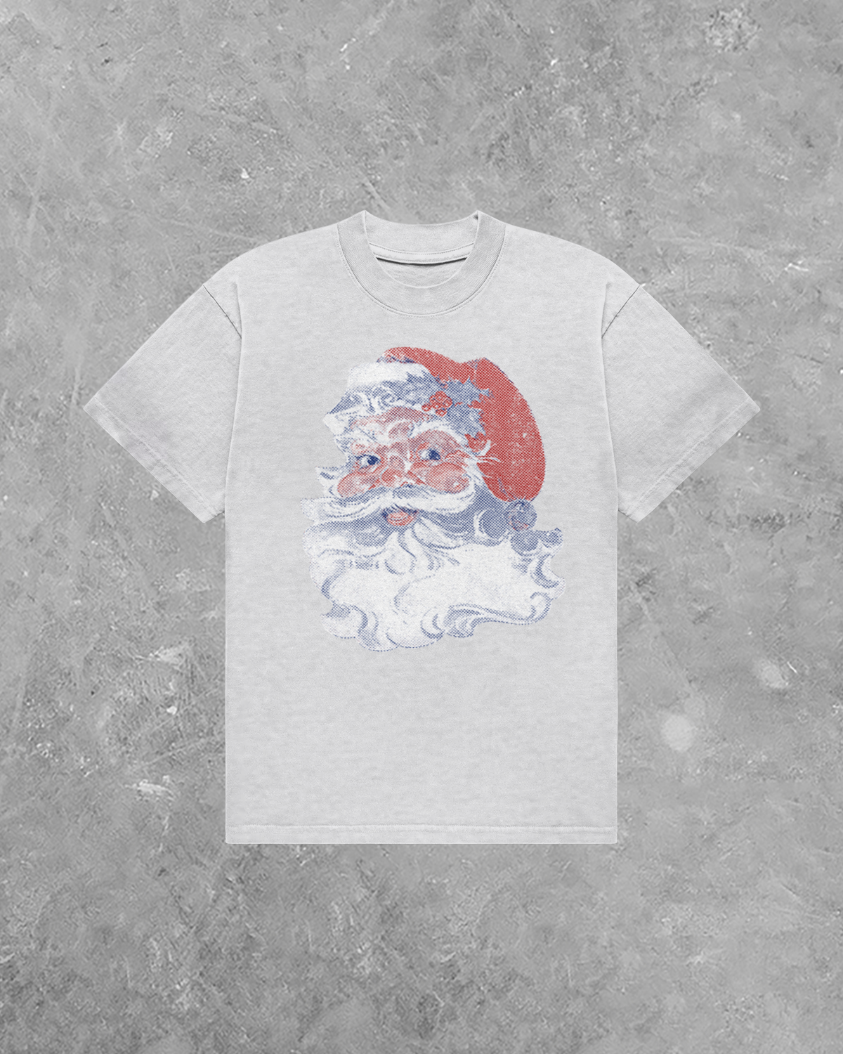 Retro Distressed Santa, AA Cotton T-Shirt