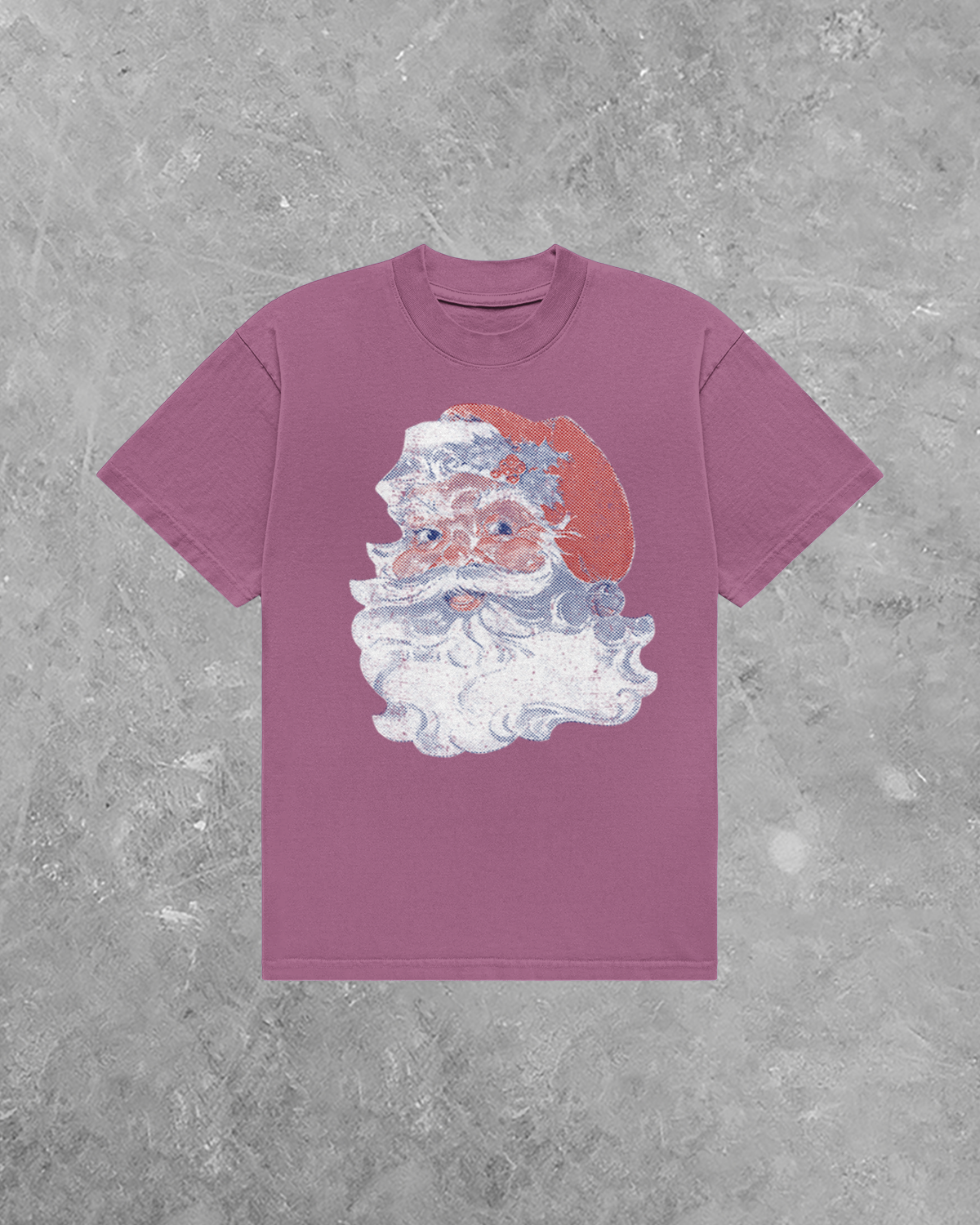 Retro Distressed Santa, AA Cotton T-Shirt