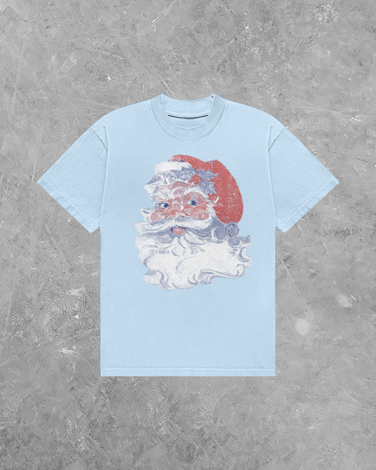 Retro Distressed Santa, AA Cotton T-Shirt