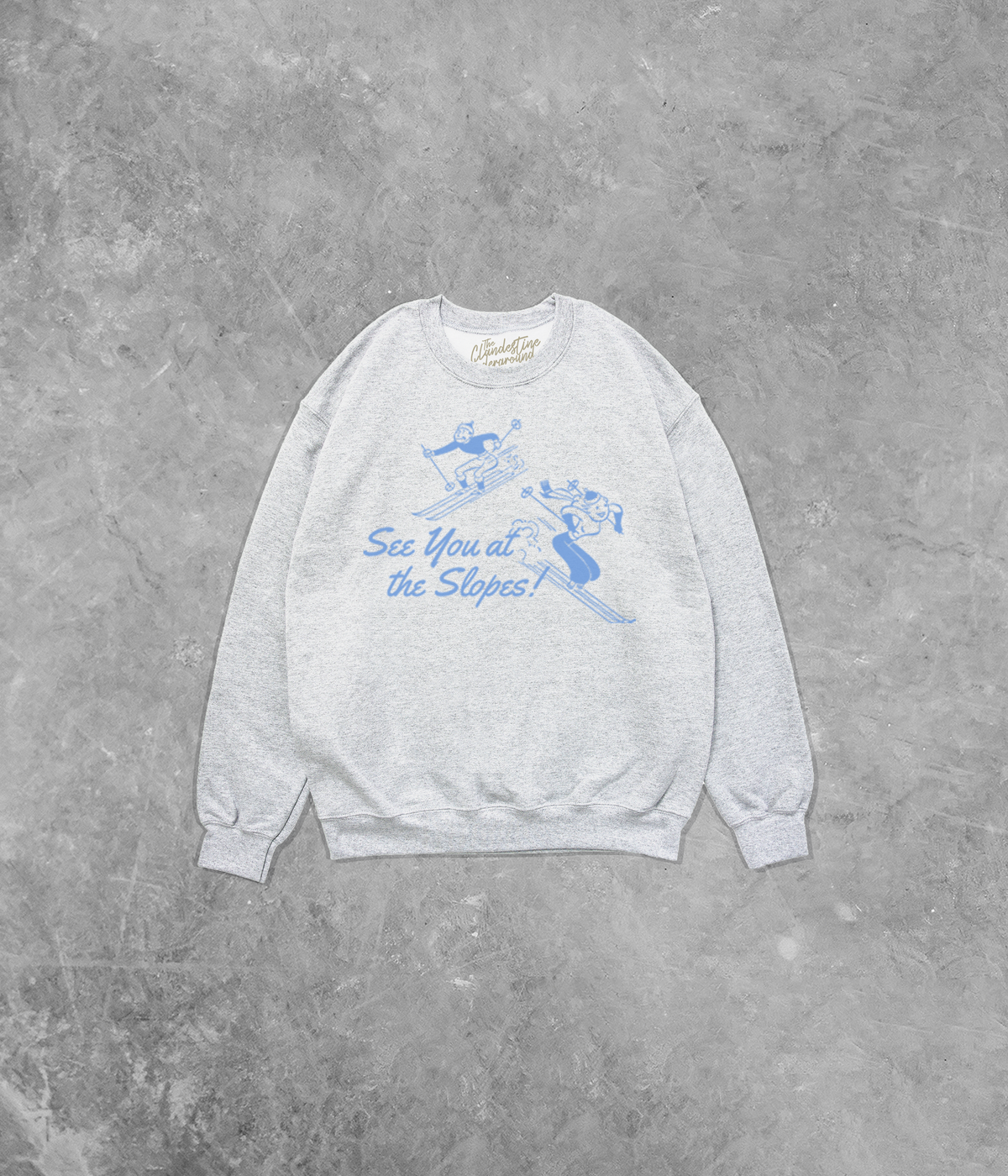 See You at the Slopes, Winter Cotton Blend Gildan Sweatshirt