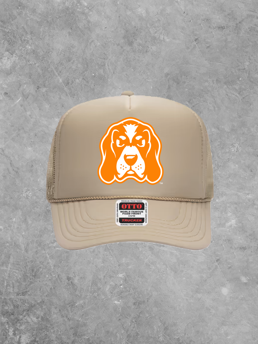 Smokey Logo, Orange & White Game Day Trucker Hat