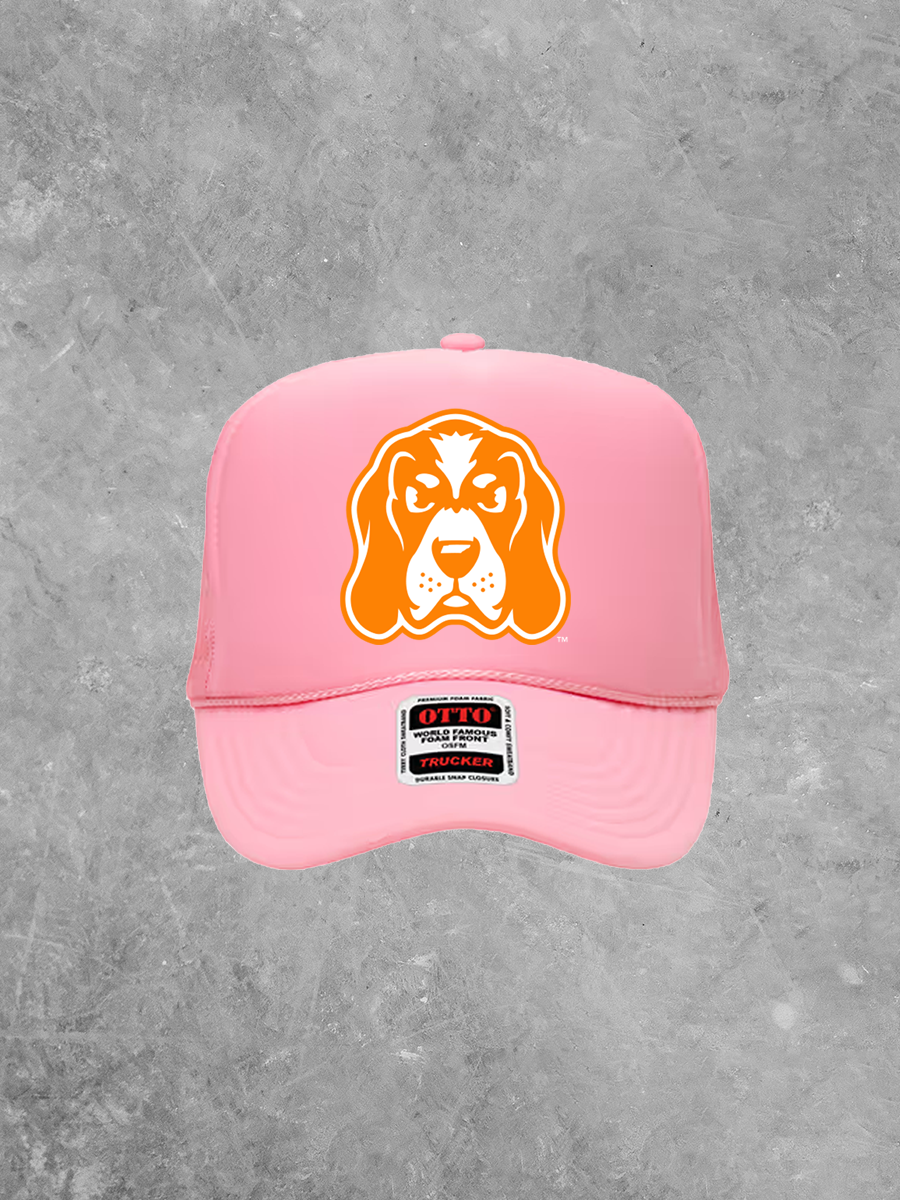 Smokey Logo, Orange & White Game Day Trucker Hat
