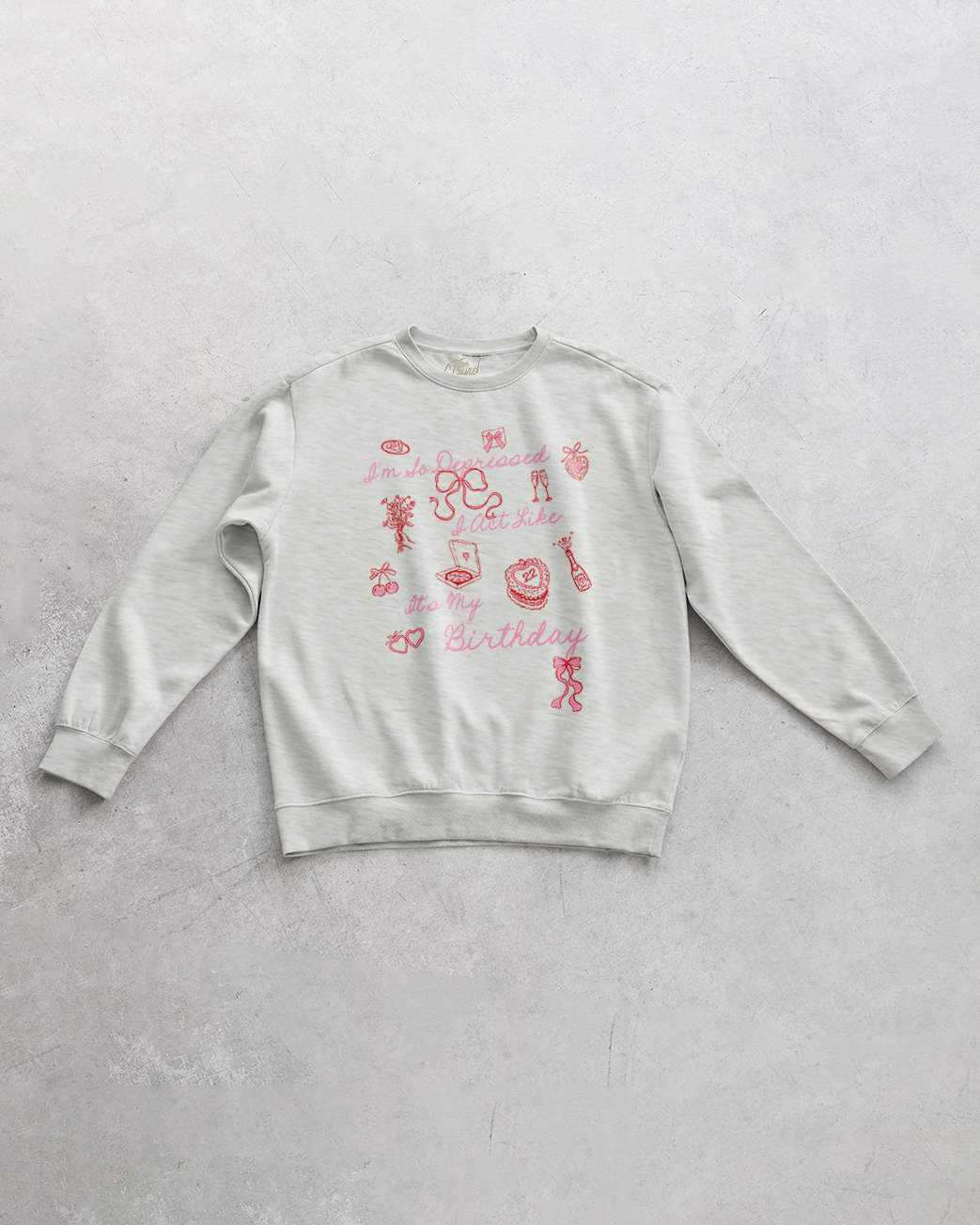 Underground Original Design: Act Like It's My Birthday, Icons Oversized 90's Sweatshirt