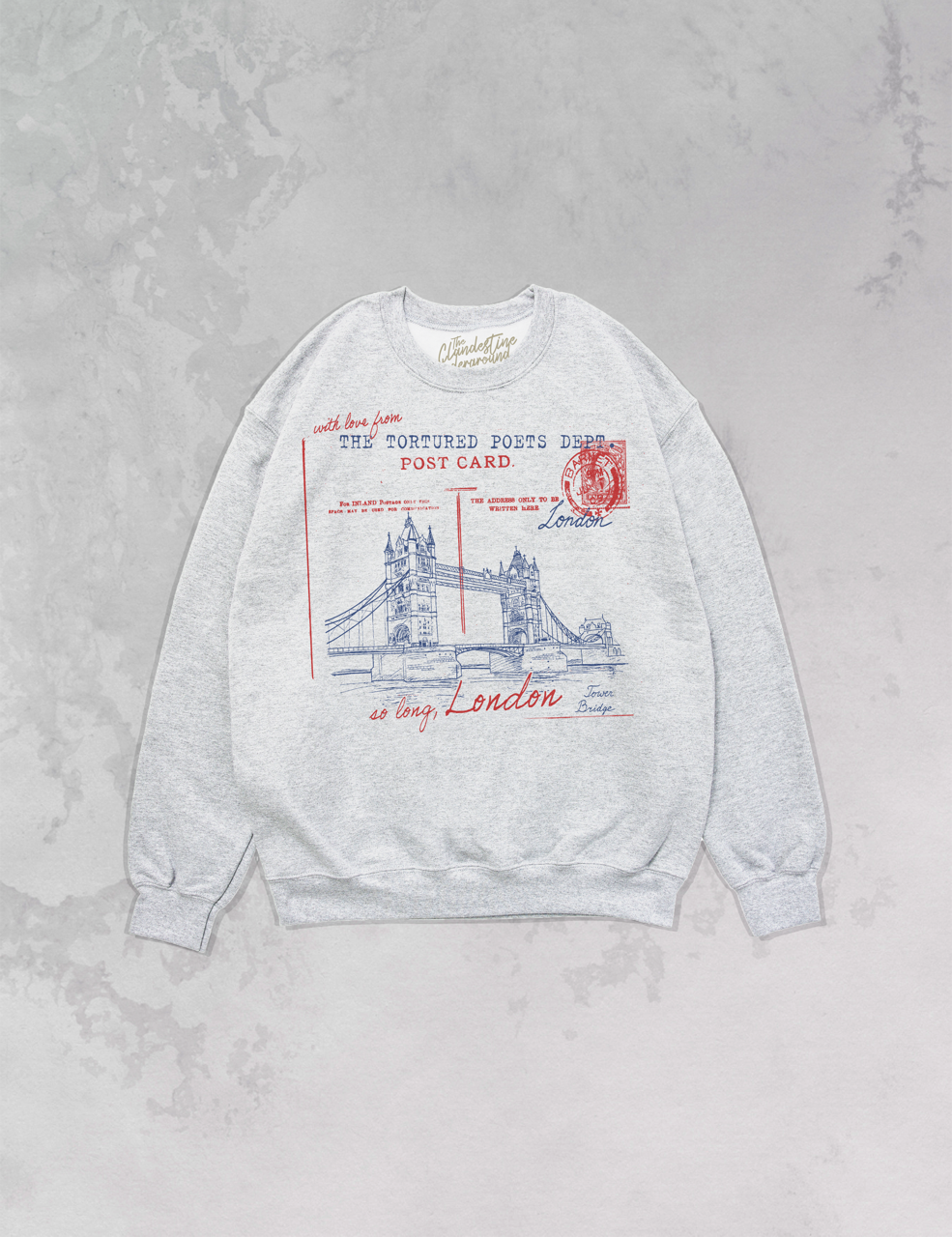 Underground Original Design: So Long, London Oversized 90's Sweatshirt