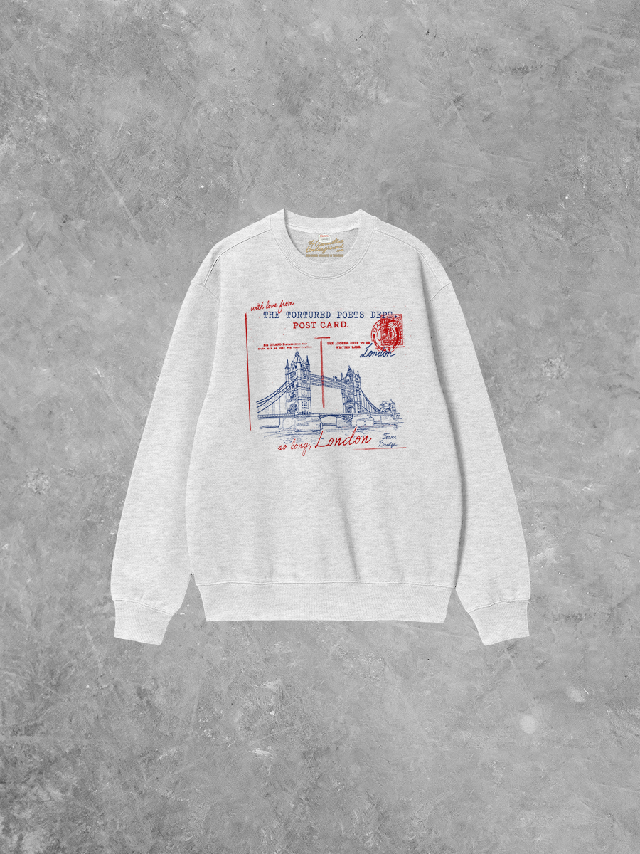 Underground Original Design: So Long, London Boxy Cotton Sweatshirt
