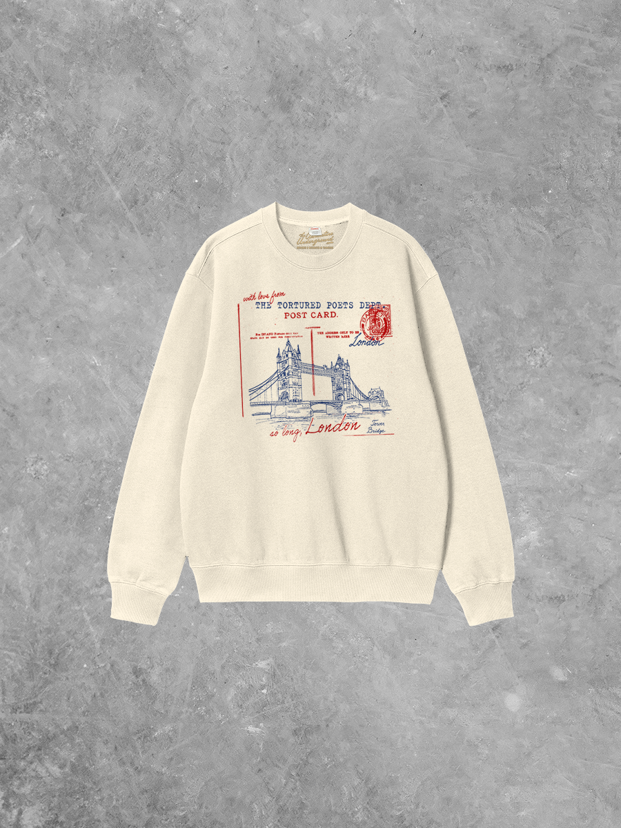 Underground Original Design: So Long, London Boxy Cotton Sweatshirt