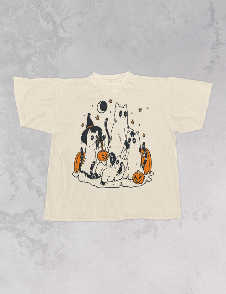 Underground Original Design: Spooky Black Cats Oversized T-Shirt