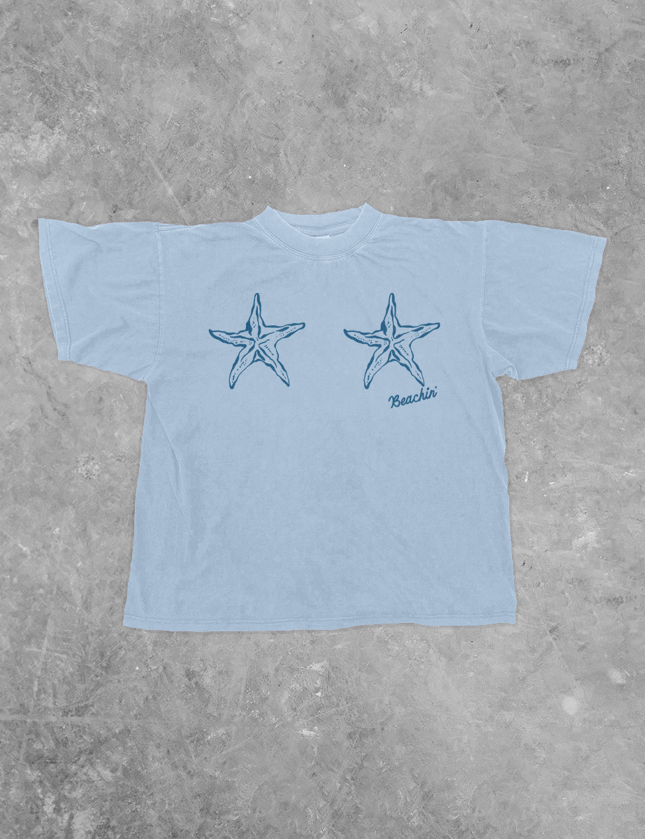 Starfish Bra, Beachin' Summer BC Boxy Cotton T-Shirt
