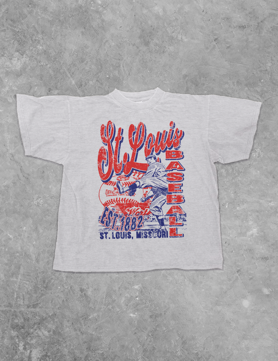 Underground Original Design: St. Louis Baseball Boxy Cotton TShirt