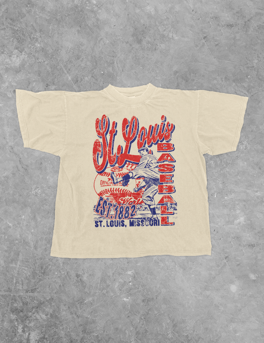 Underground Original Design: St. Louis Baseball Boxy Cotton TShirt