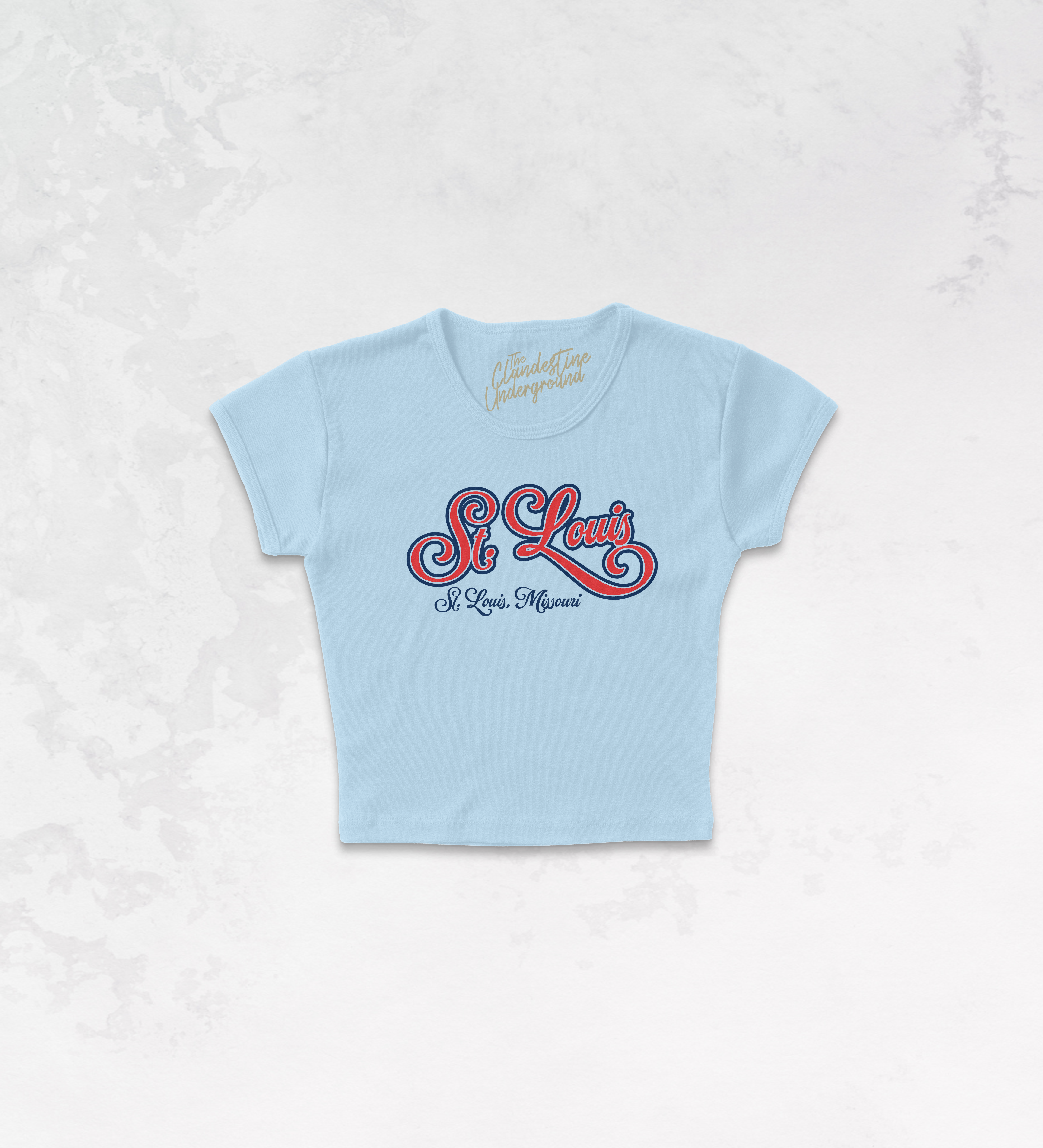 Underground Original Design: St. Louis, Vintage Sports Micro-Ribbed Baby Tee