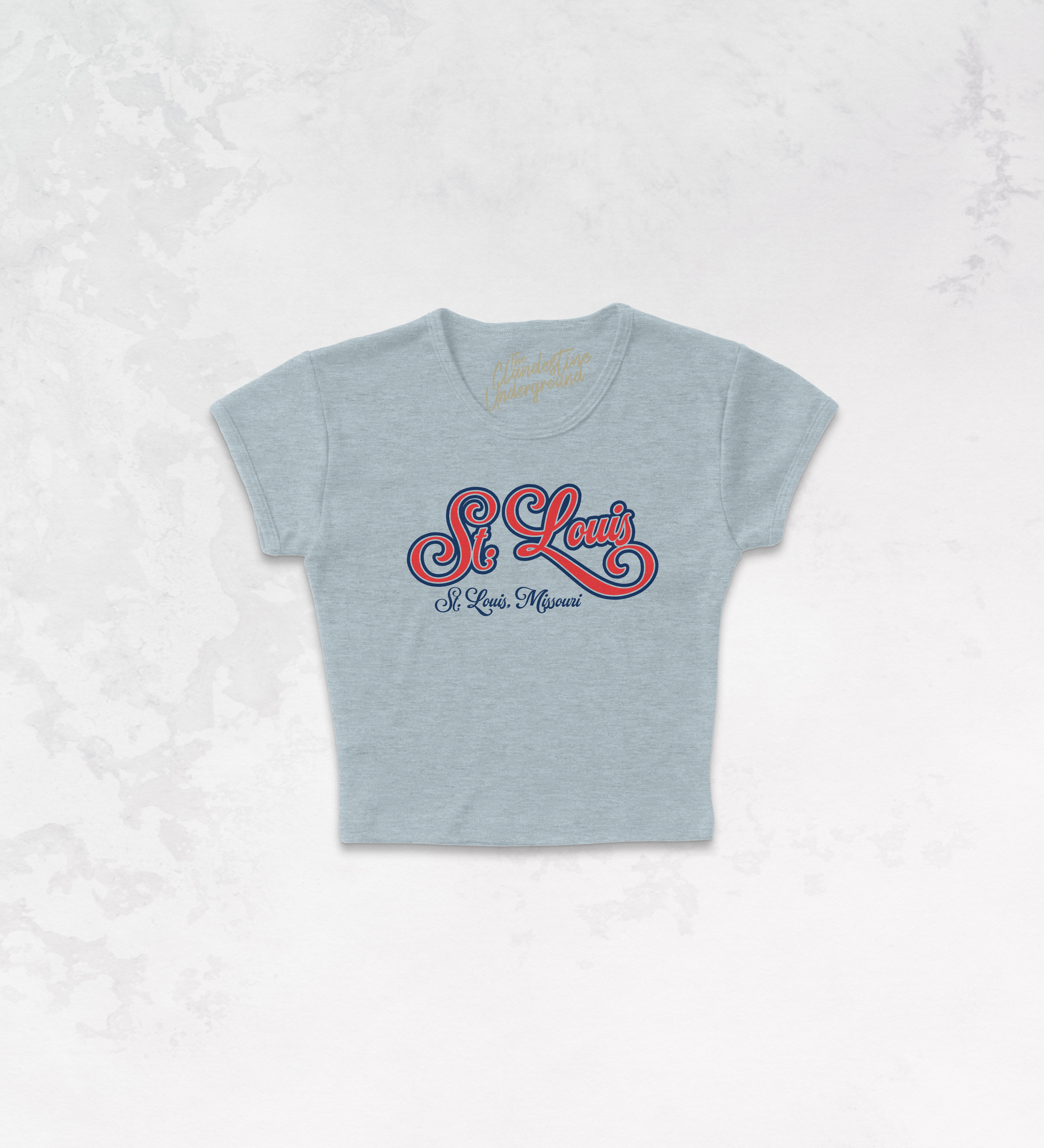 Underground Original Design: St. Louis, Vintage Sports Micro-Ribbed Baby Tee