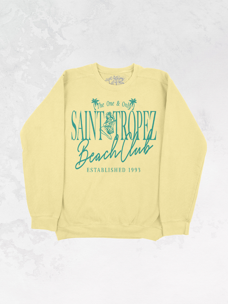 Underground Original Design: St. Tropez Beach Club Oversized Vintage Sweatshirt