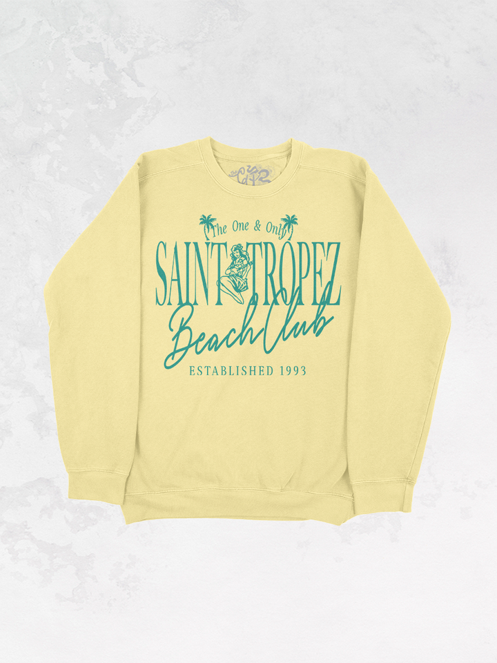 Underground Original Design: St. Tropez Beach Club Oversized Vintage Sweatshirt